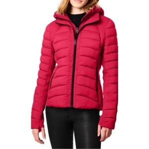 Bernardo Hooded Quilted Water Repellent PufferJacket NWT!